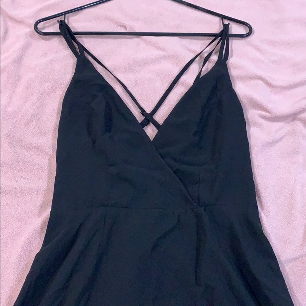 TOBI Casey Cross Back Skater Dress